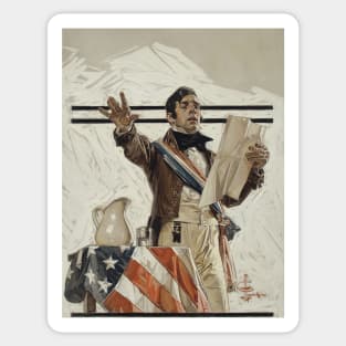 Independence Day, Joseph Christian Leyendecker 1908 Sticker